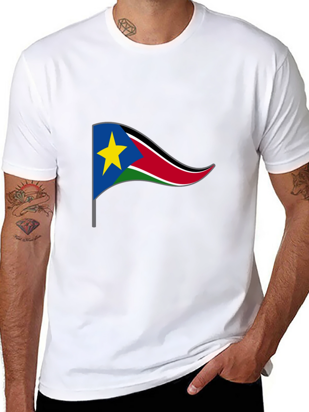 South Sudan Flag Graphic T-Shirt