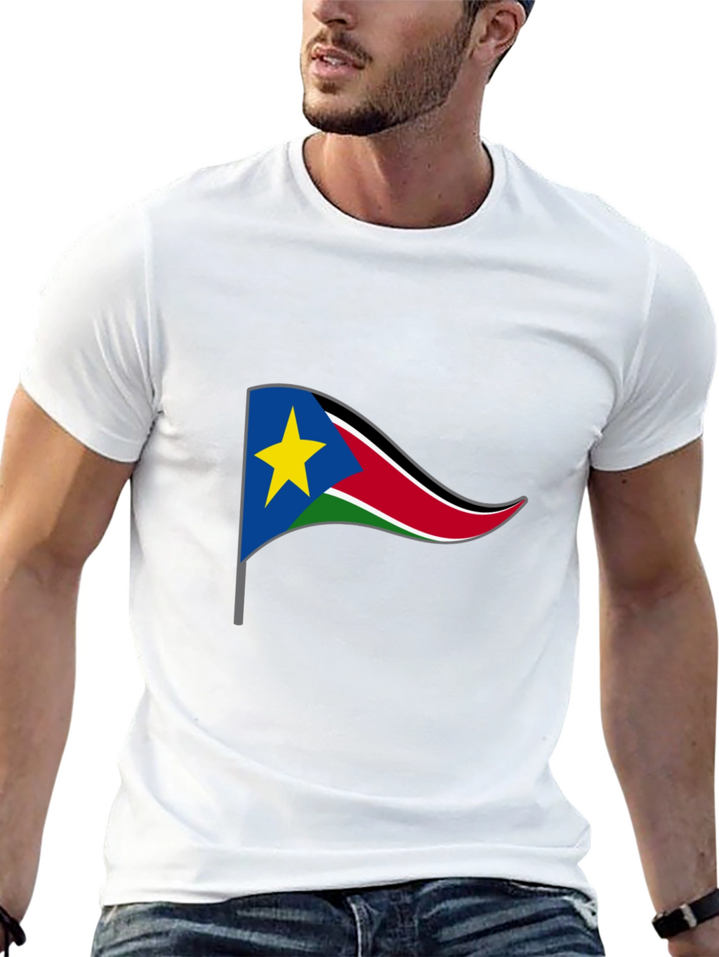 South Sudan Flag Graphic T-Shirt
