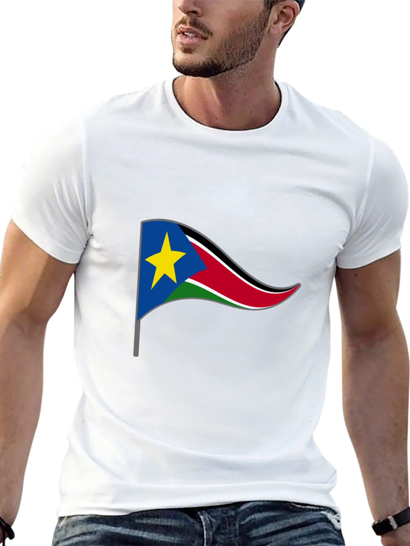 South Sudan Flag Graphic T-Shirt