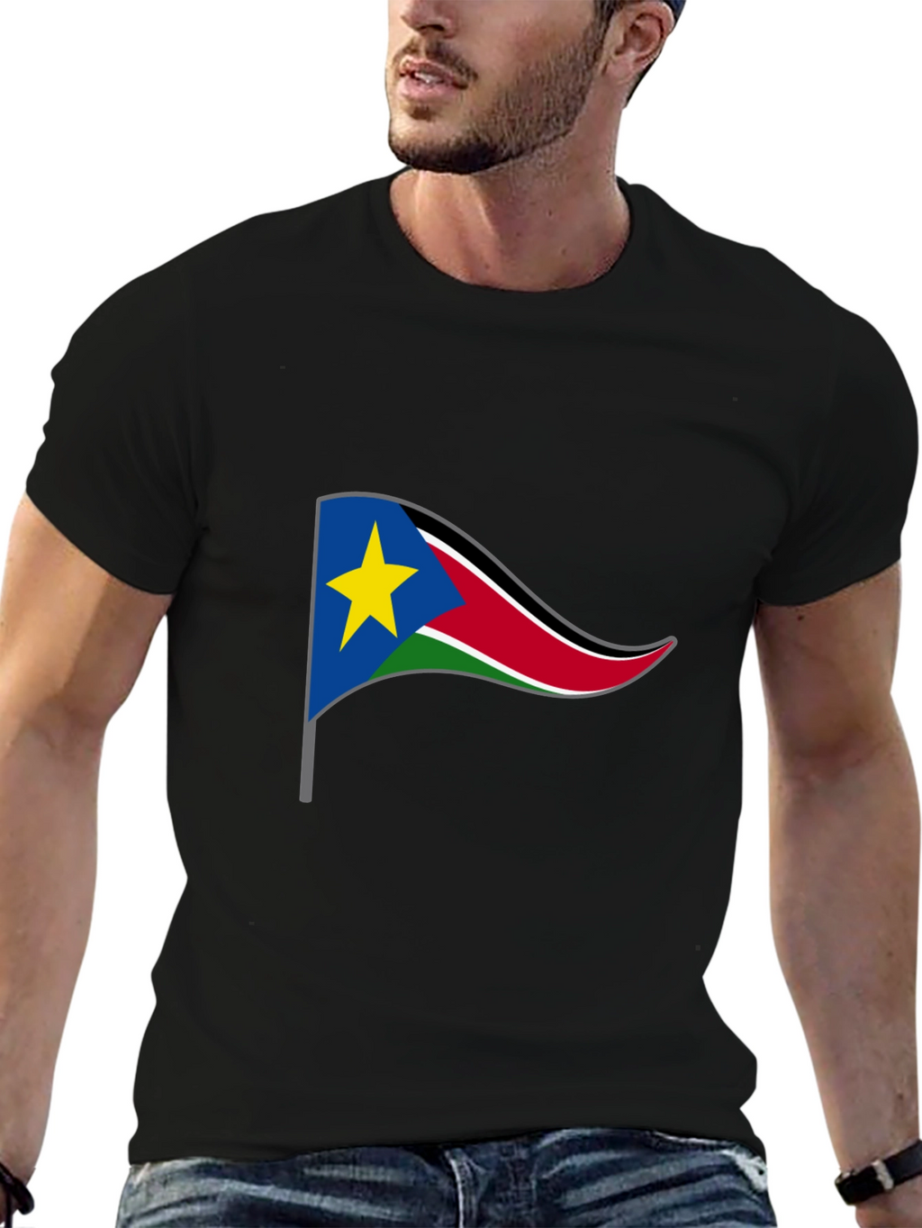 South Sudan Flag Graphic T-Shirt