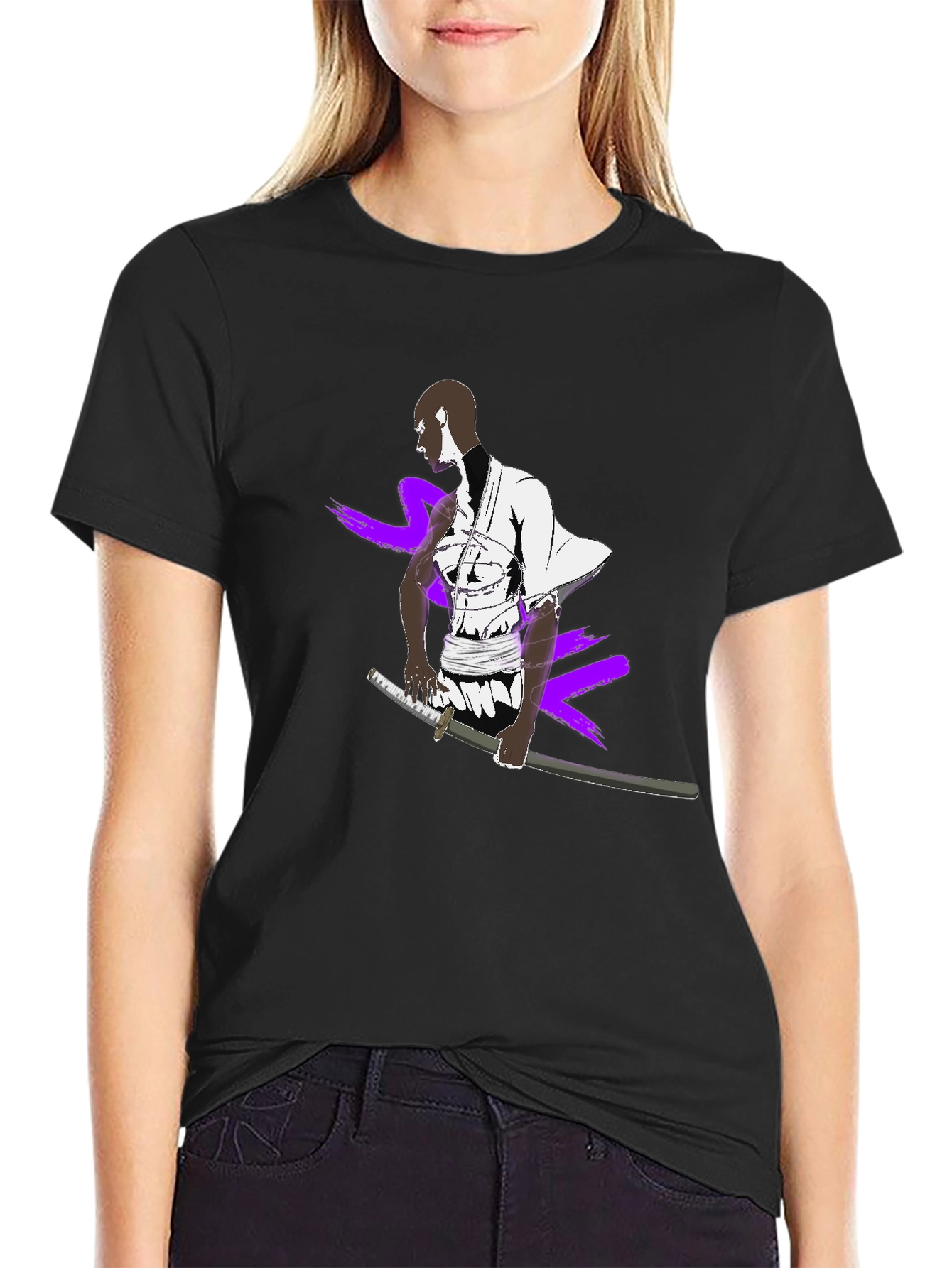 Samurai Graphic Black T-Shirt