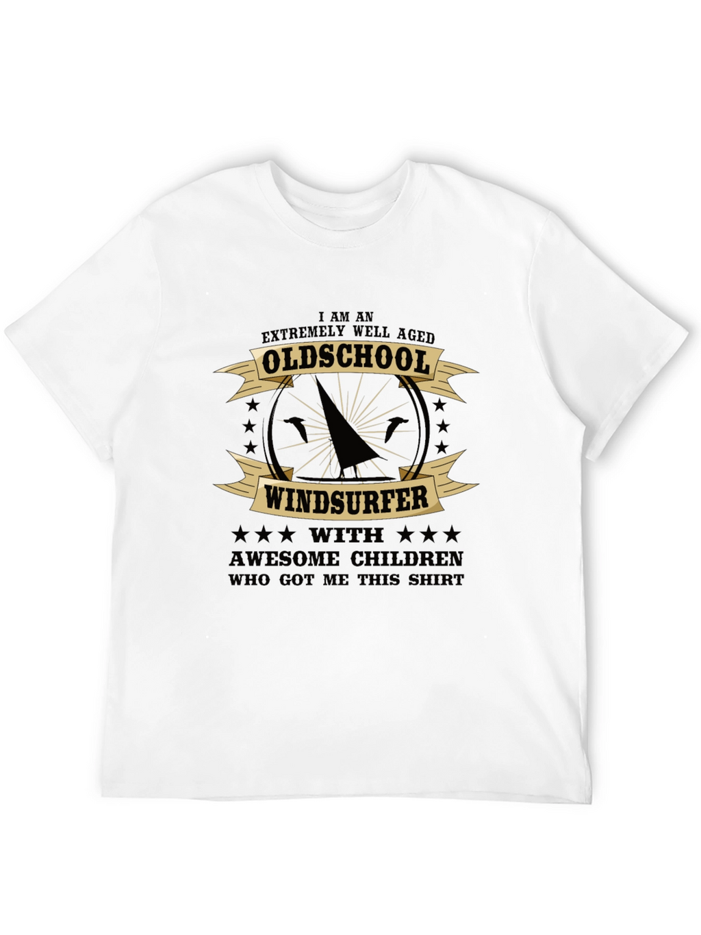 Oldschool Windsurfer Graphic T-Shirt