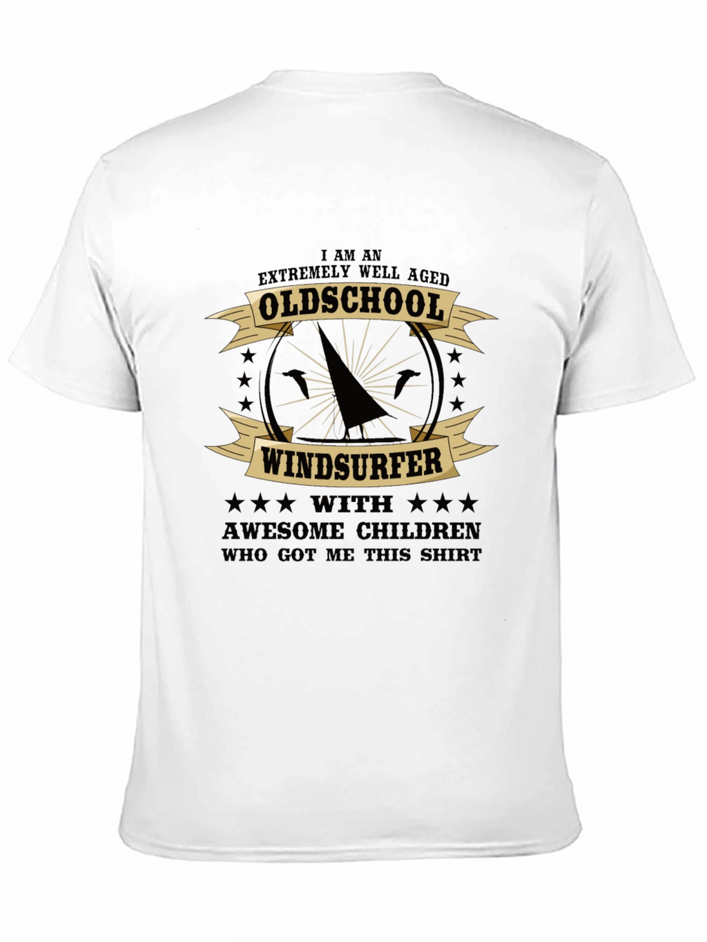 Oldschool Windsurfer Graphic T-Shirt