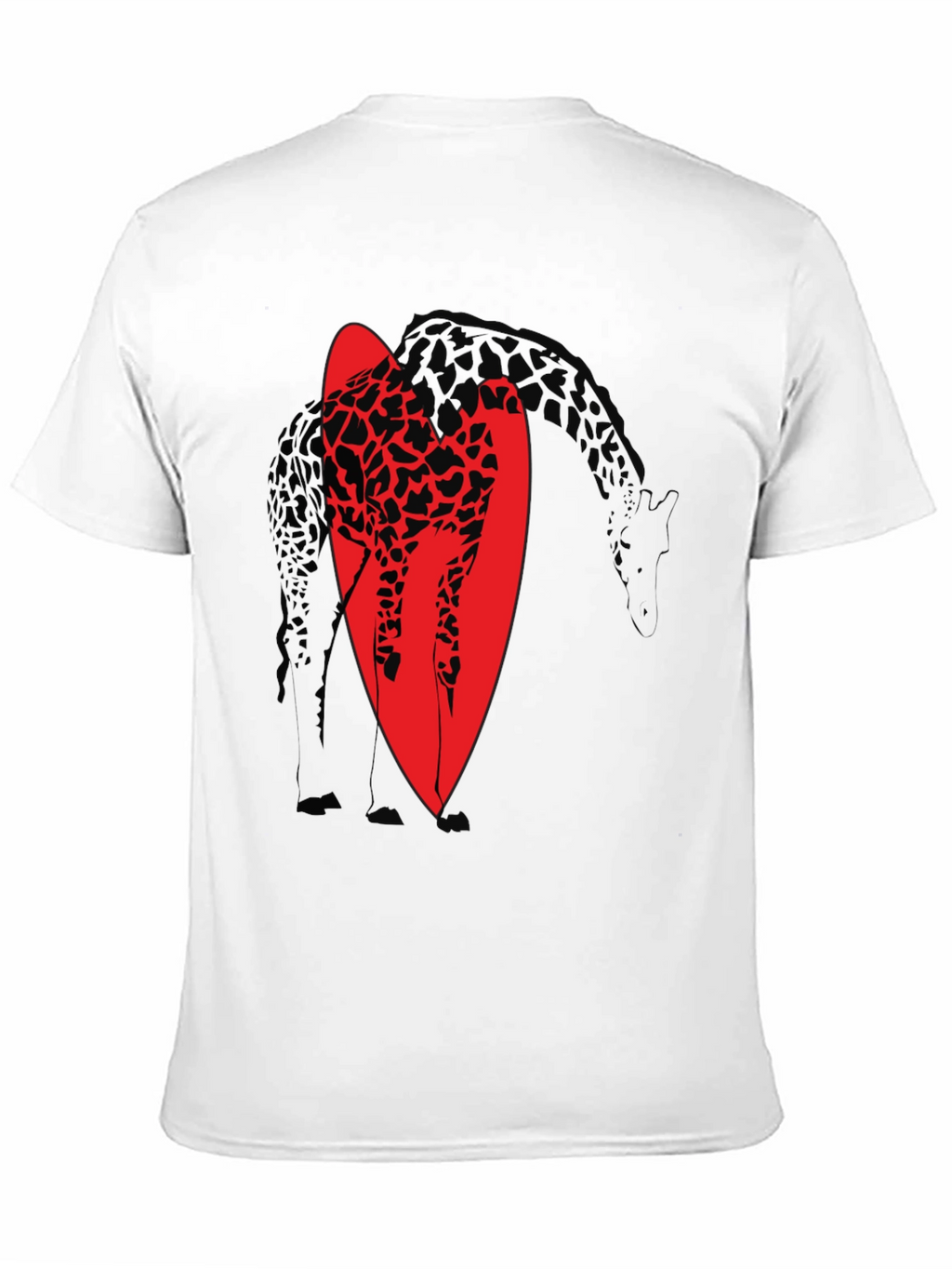 Giraffe Graphic Tee - Stylish Black Cotton T-Shirt