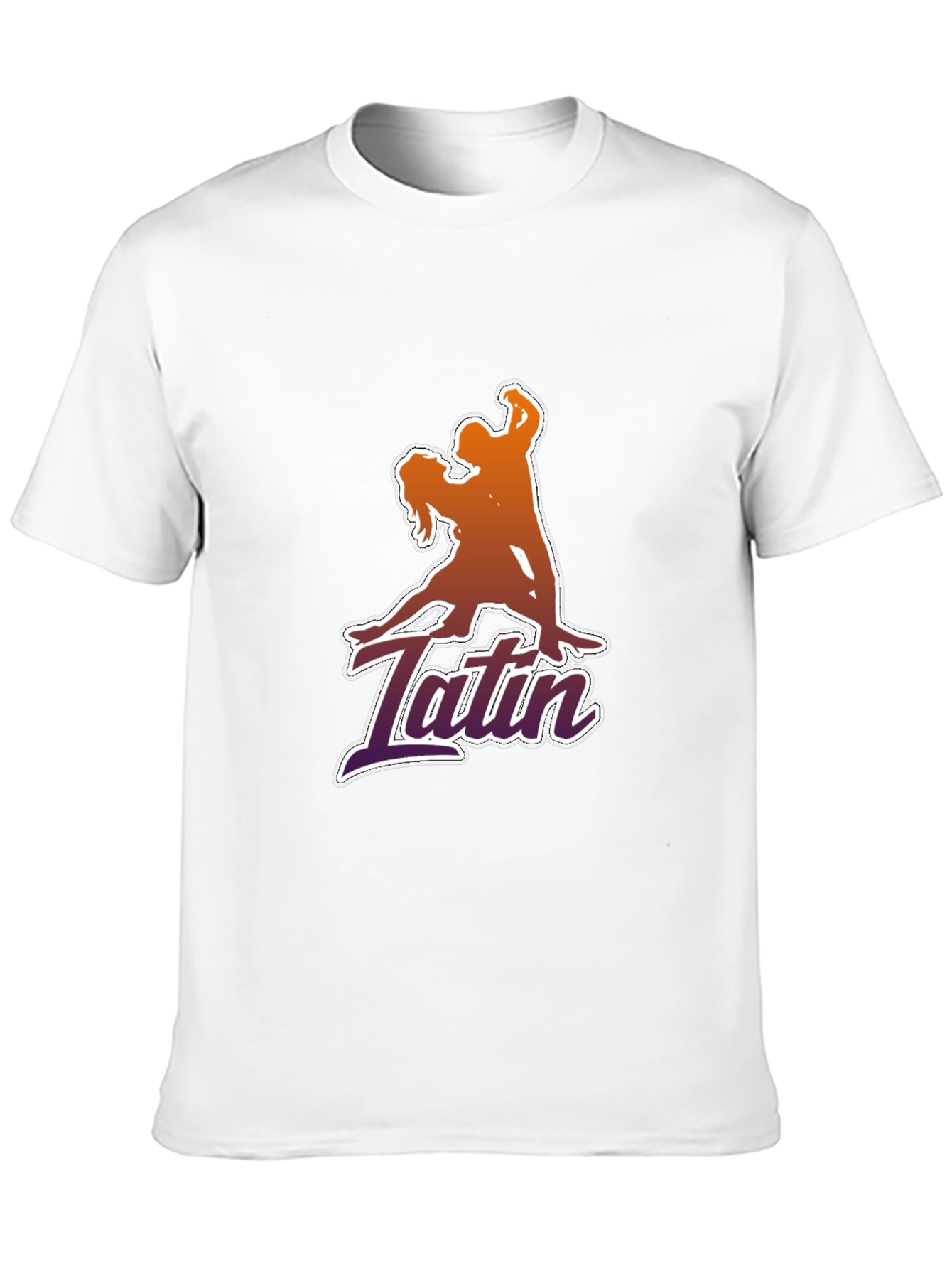 Latin Dance Graphic Tee - Stylish Black T-Shirt