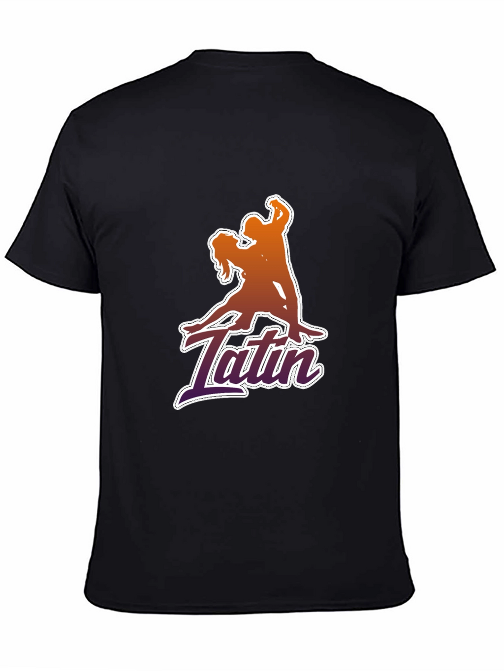 Latin Dance Graphic Tee - Stylish Black T-Shirt