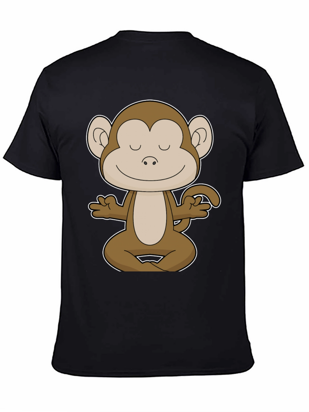 Meditating Monkey Graphic Tee - Yoga Funny T-Shirt