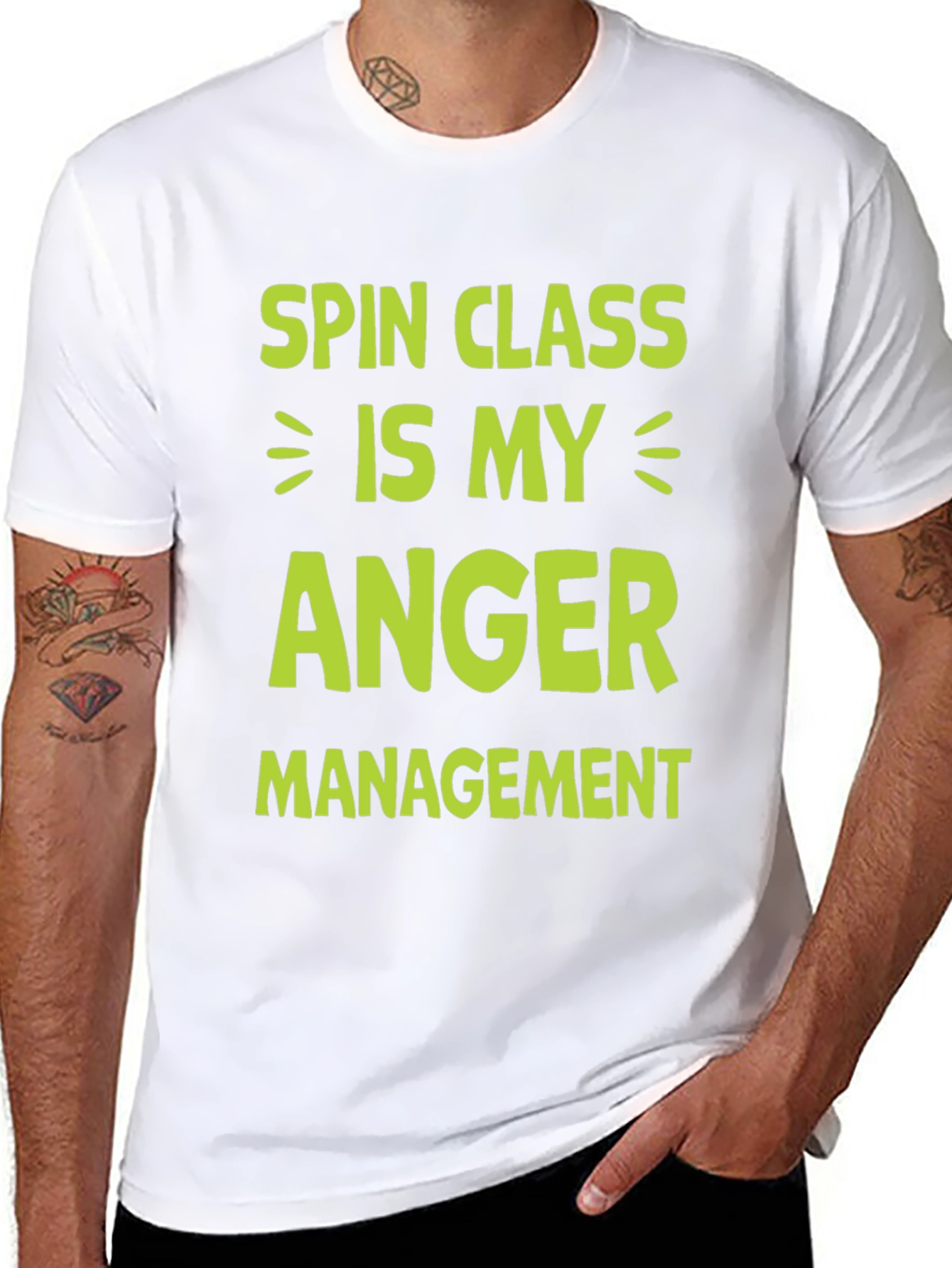 Spin Class Anger Management Graphic Tee