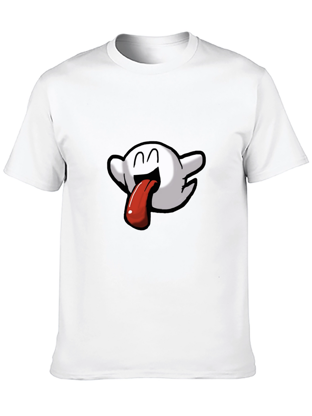 Boo Tongue T-Shirt - Quirky Black Tee