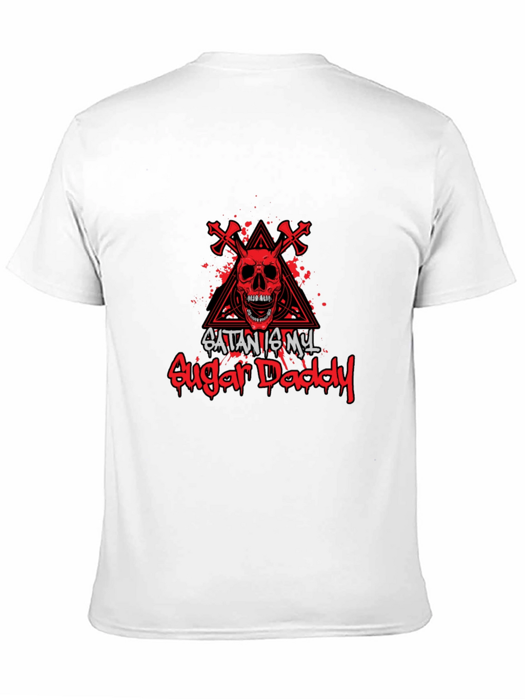 Satan is My Sugar Daddy Black Graphic Tee