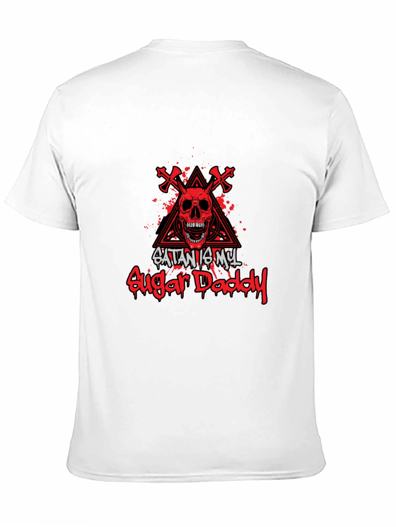 Satan is My Sugar Daddy Black Graphic Tee
