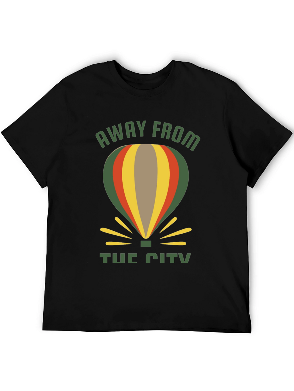 Away From The City Hot Air Balloon T-Shirt