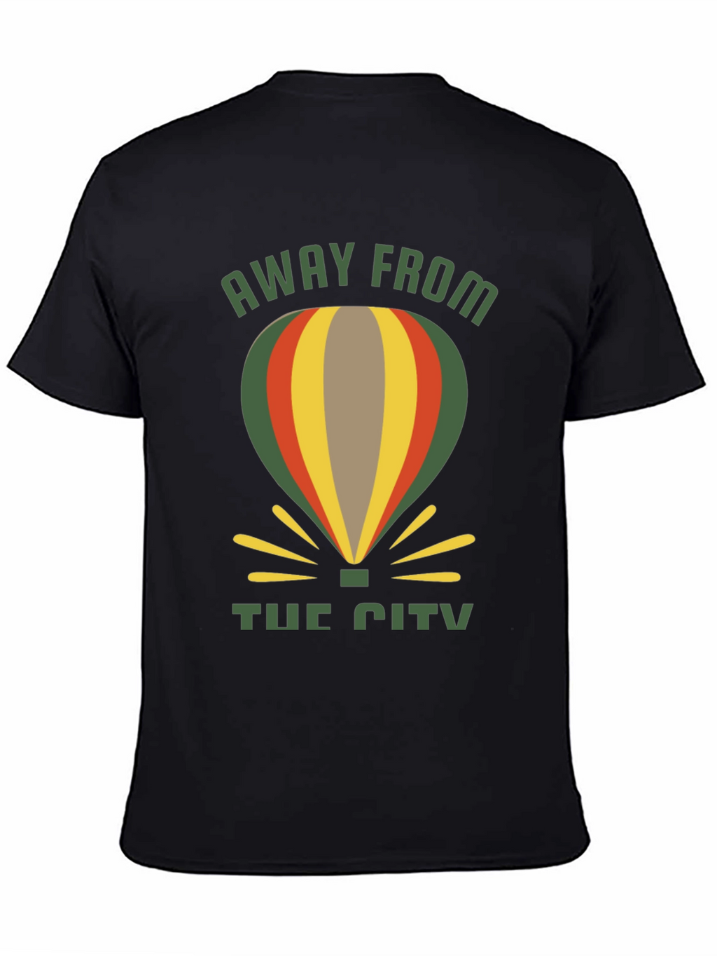 Away From The City Hot Air Balloon T-Shirt