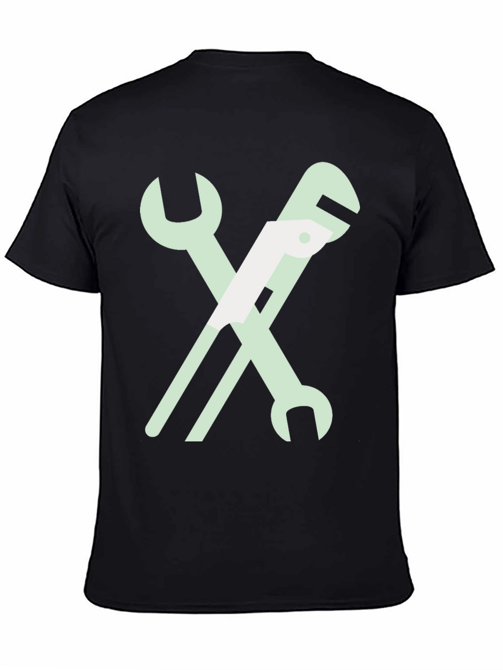 Wrench Graphic T-Shirt - Black Cotton Tee