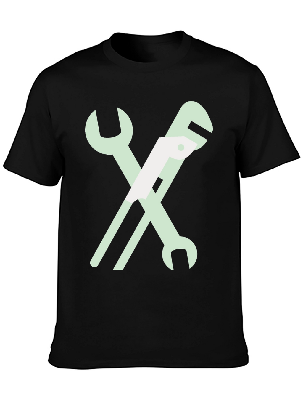 Wrench Graphic T-Shirt - Black Cotton Tee