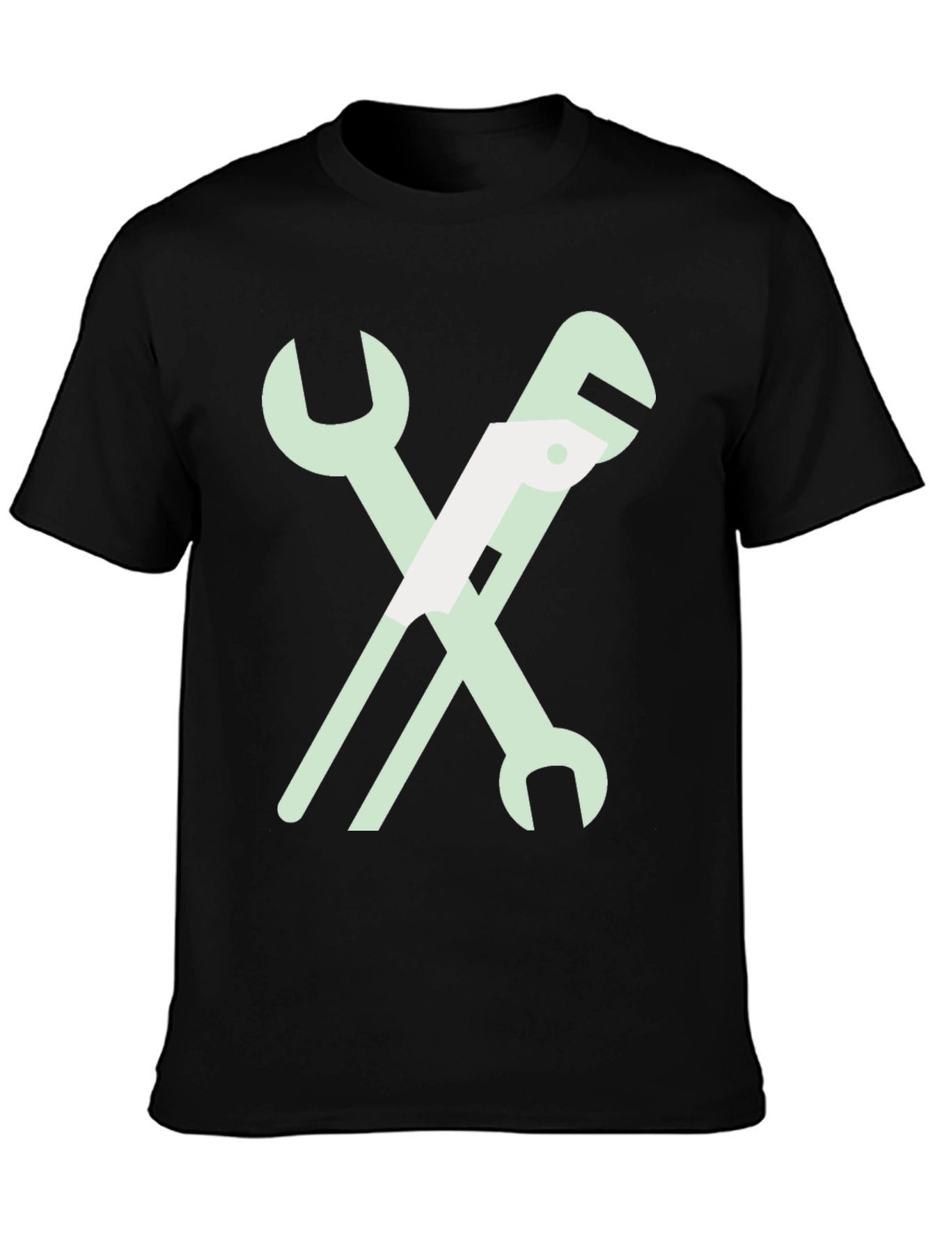 Wrench Graphic T-Shirt - Black Cotton Tee
