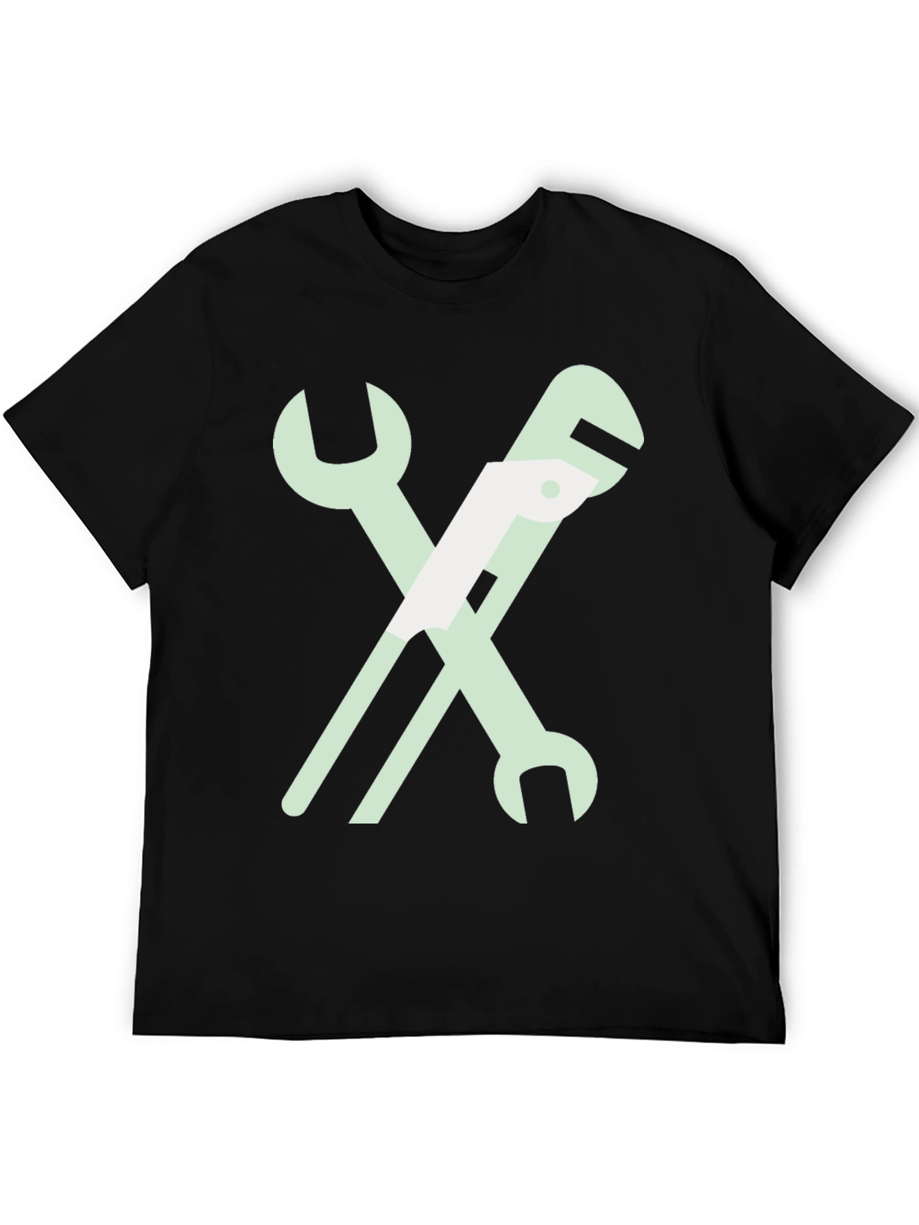 Wrench Graphic T-Shirt - Black Cotton Tee