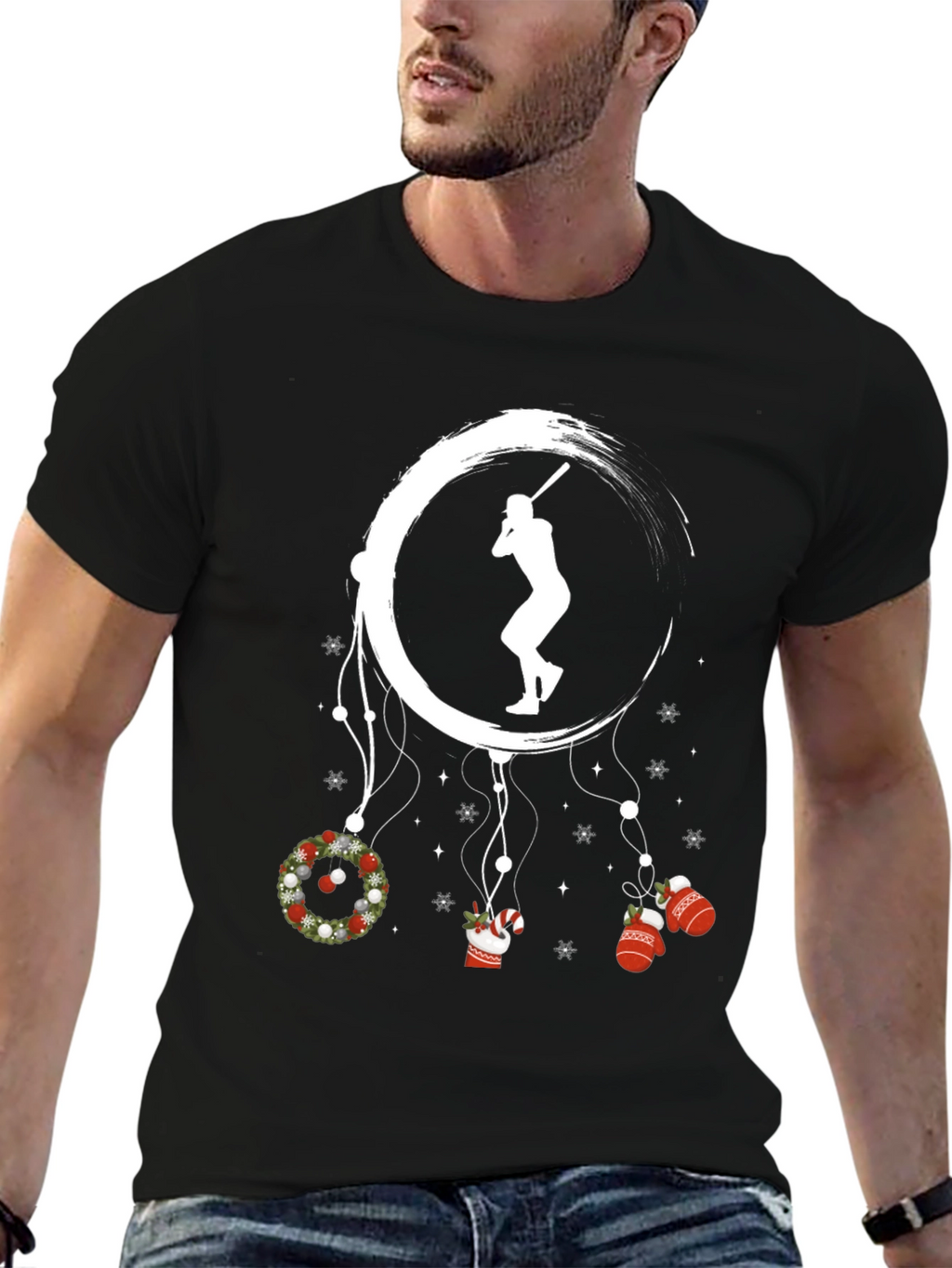 Baseball Christmas Dreamcatcher T-Shirt