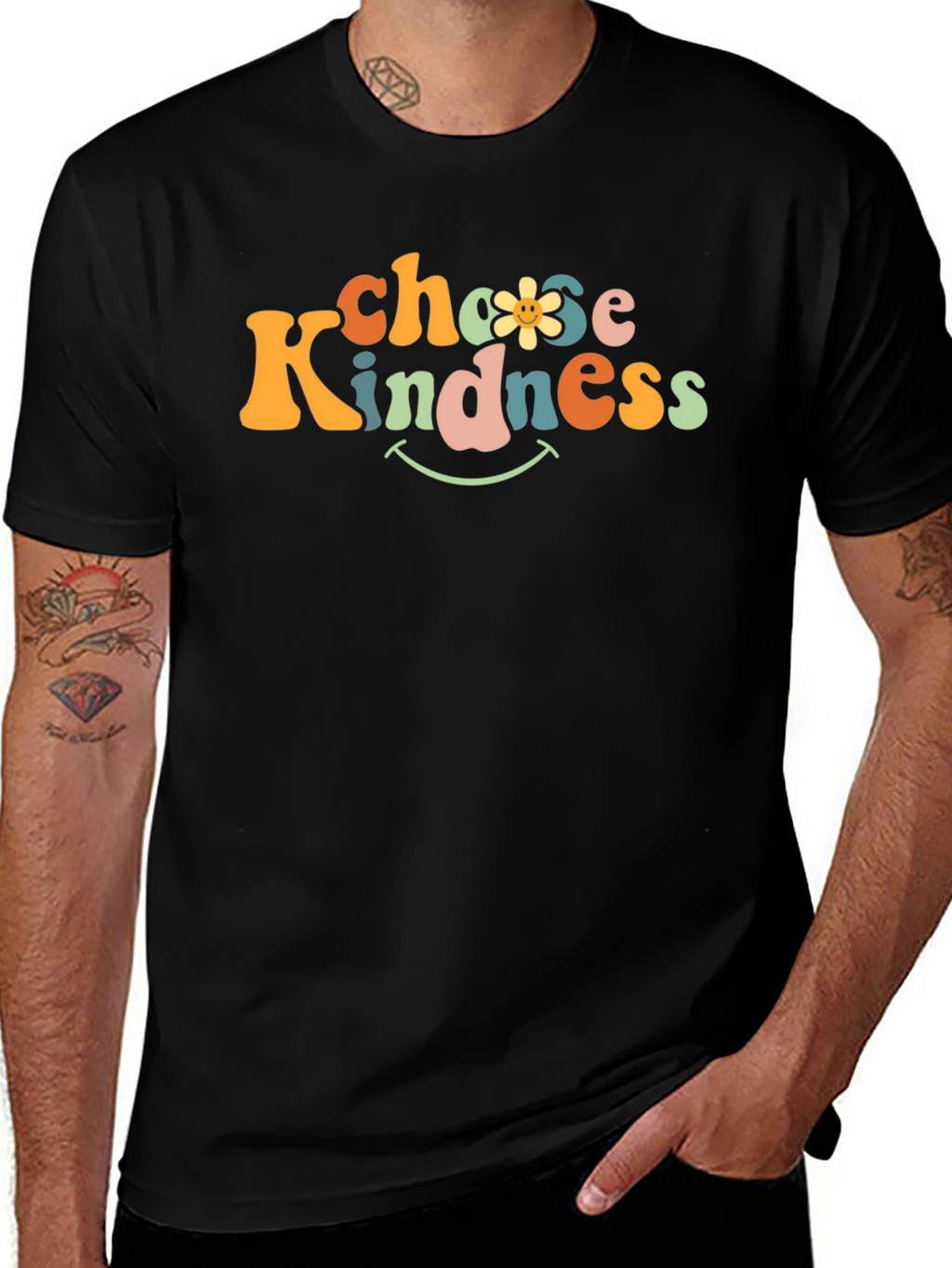 Choose Kindness Graphic Tee - Retro Style