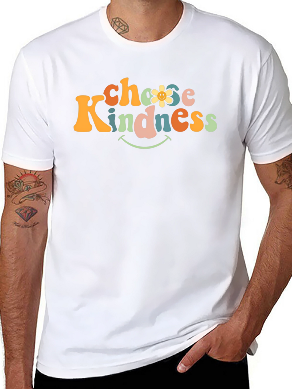 Choose Kindness Graphic Tee - Retro Style