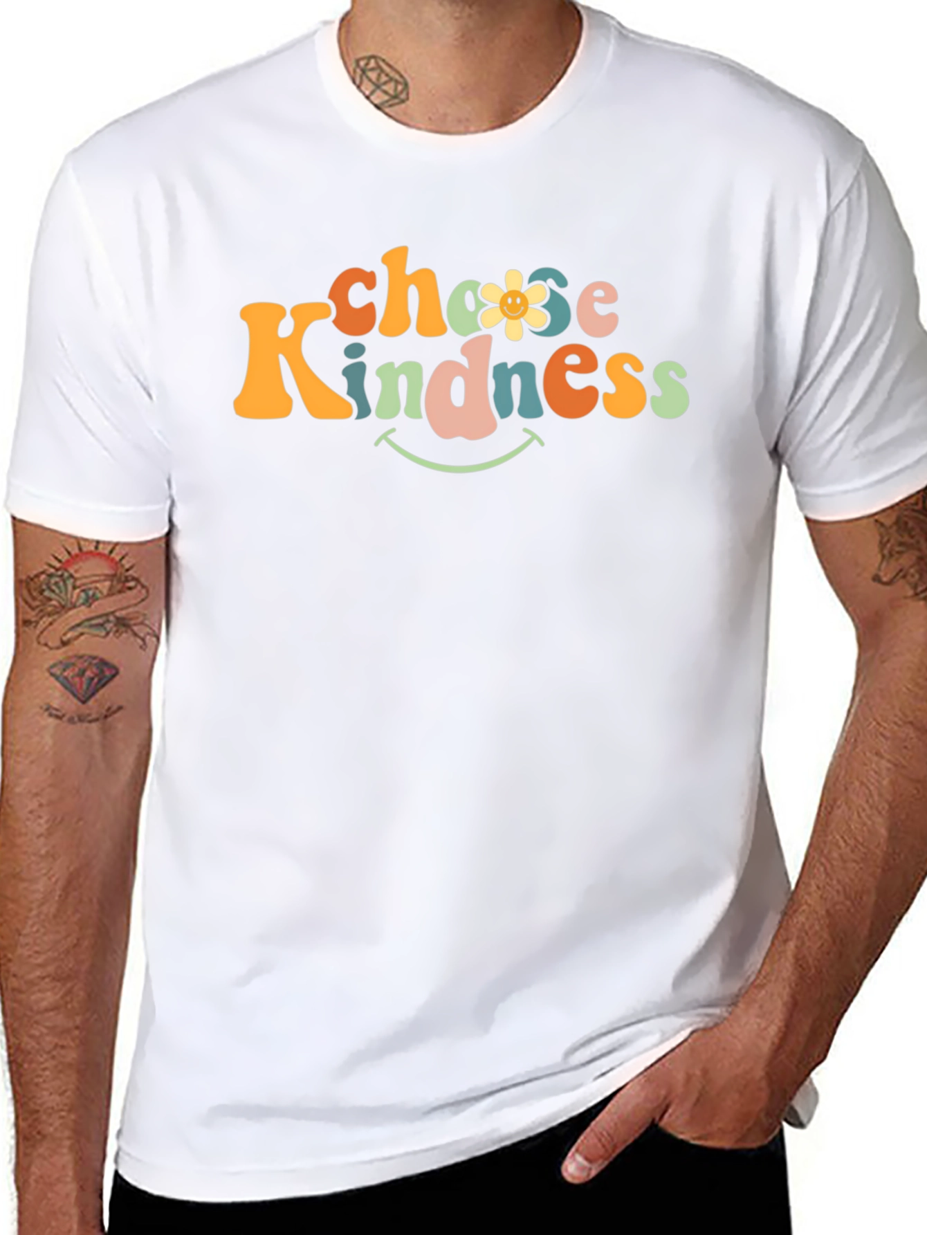 Choose Kindness Graphic Tee - Retro Style