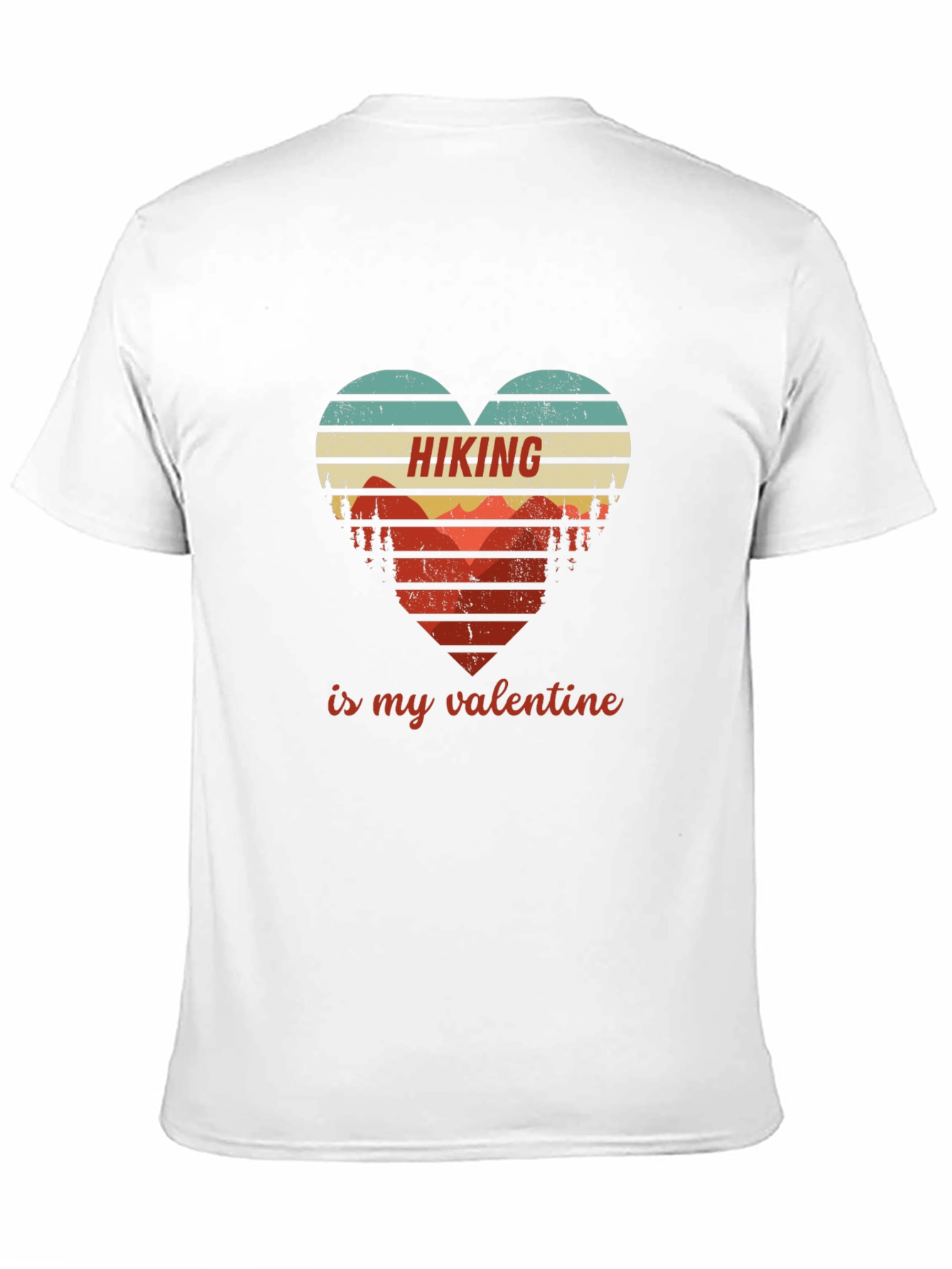 Hiking Valentine Heart Graphic Tee