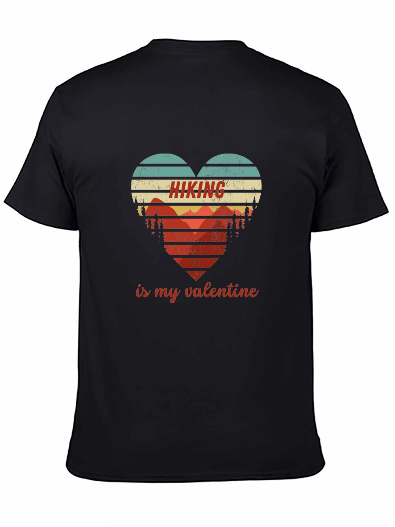 Hiking Valentine Heart Graphic Tee