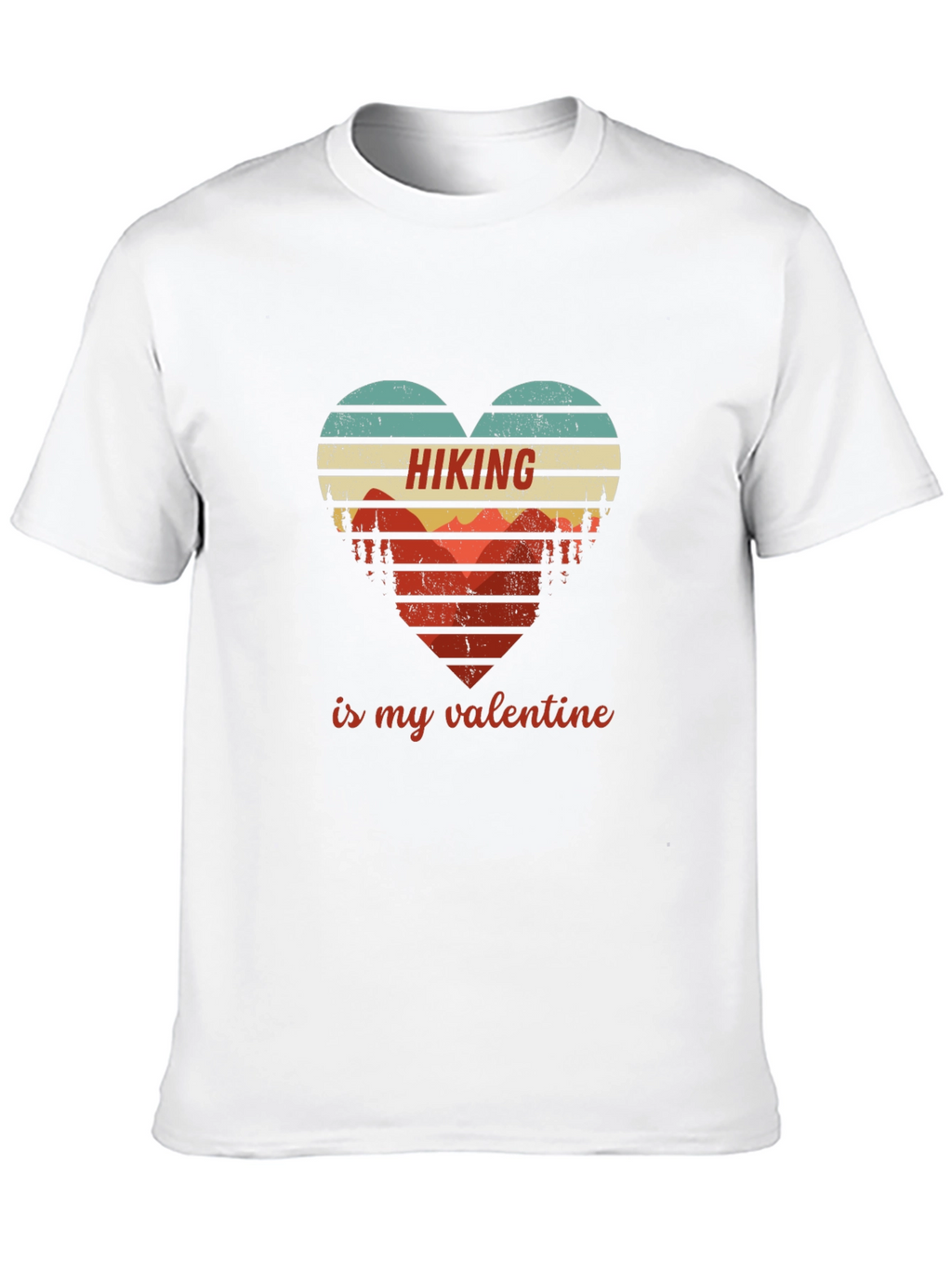 Hiking Valentine Heart Graphic Tee