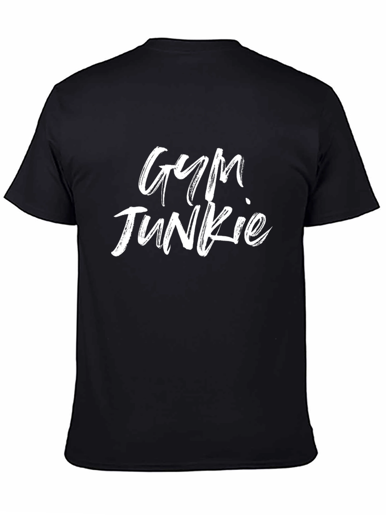 Gym Junkie T-Shirt - Mens Black Tee with Bold Graphic