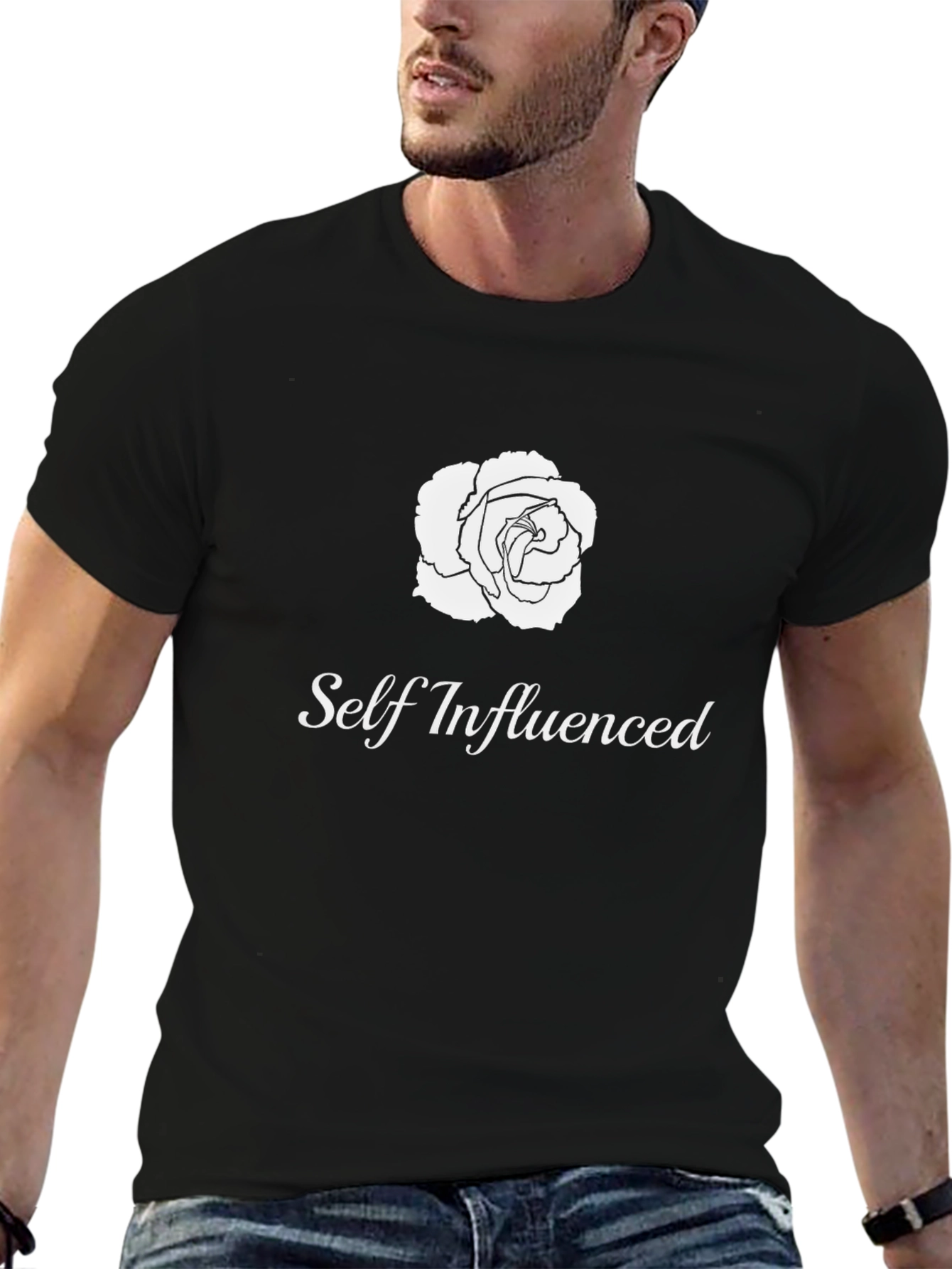 Self Influenced Rose Graphic T-Shirt - Soft Cotton Tee