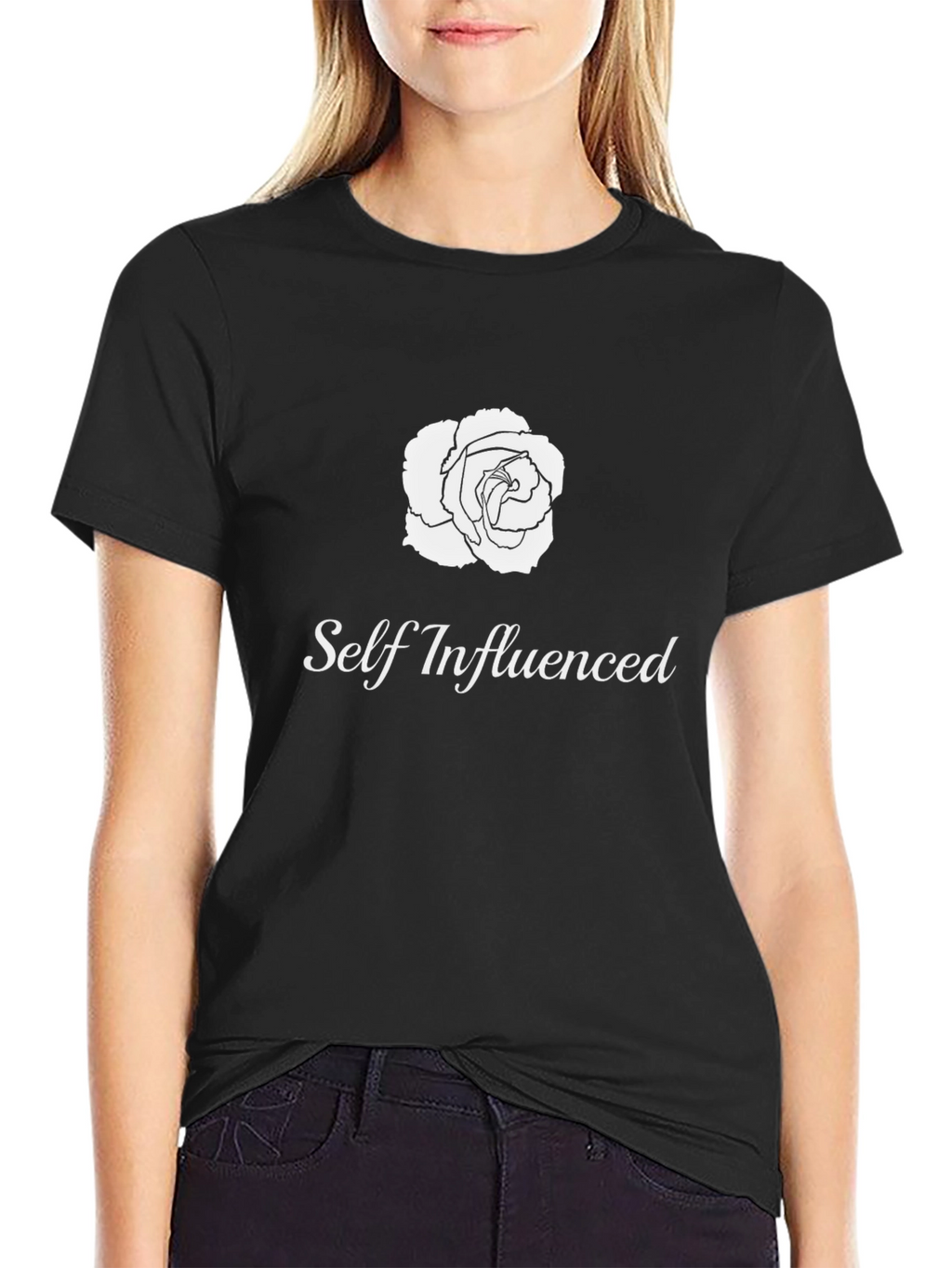 Self Influenced Rose Graphic T-Shirt - Soft Cotton Tee