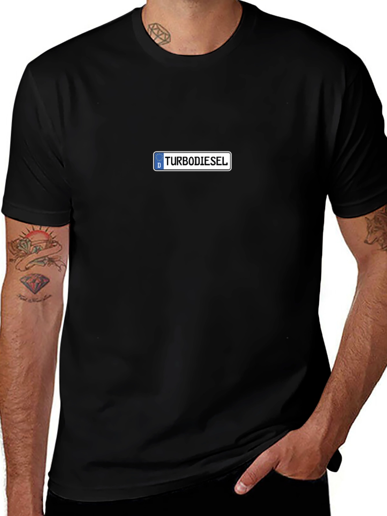 Turbo Diesel Graphic T-Shirt - Black Cotton Tee
