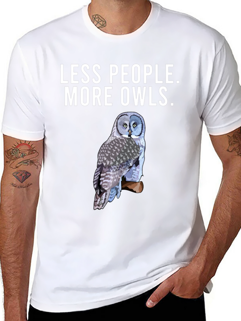 Less People More Owls T-Shirt