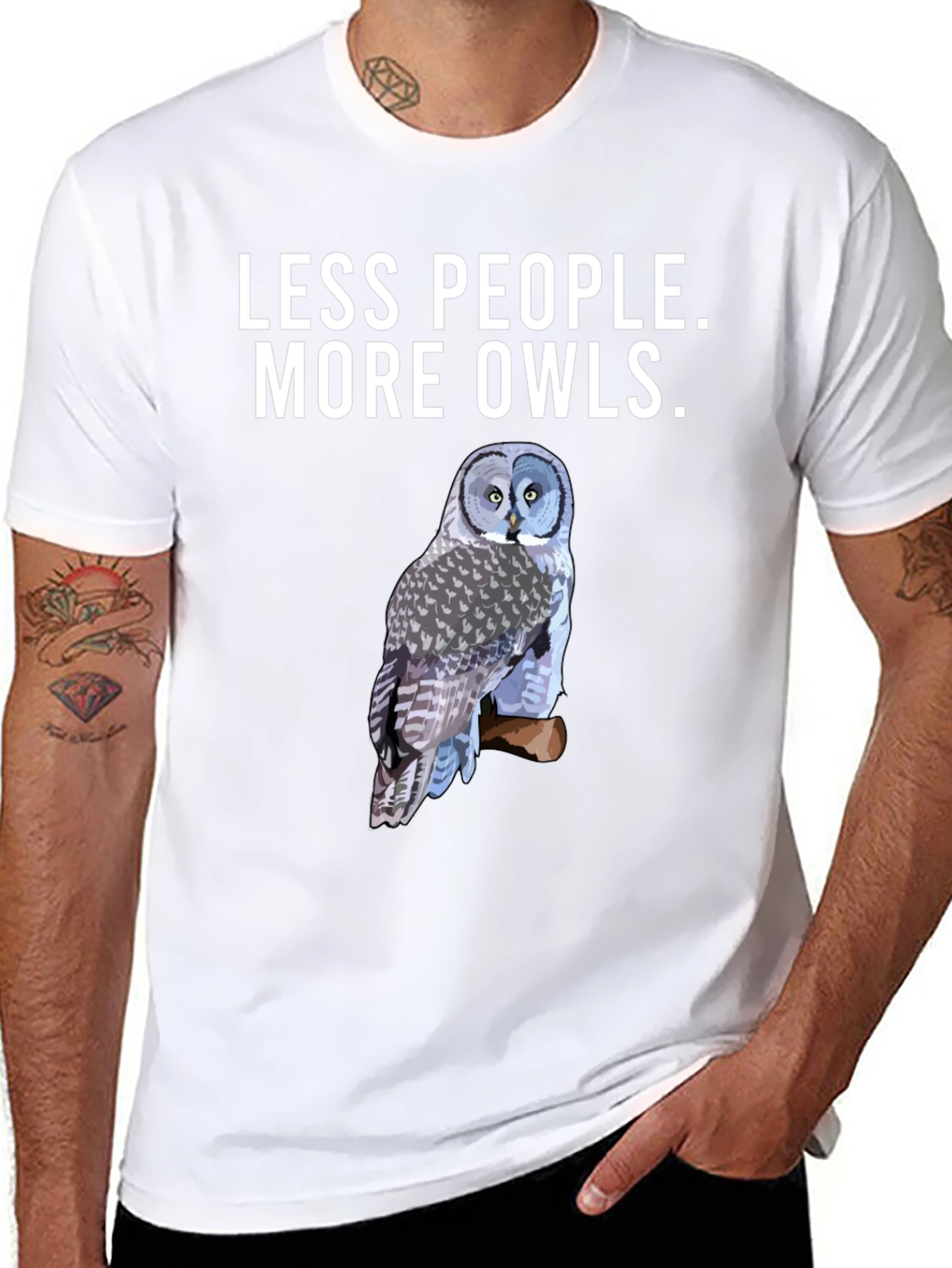 Less People More Owls T-Shirt