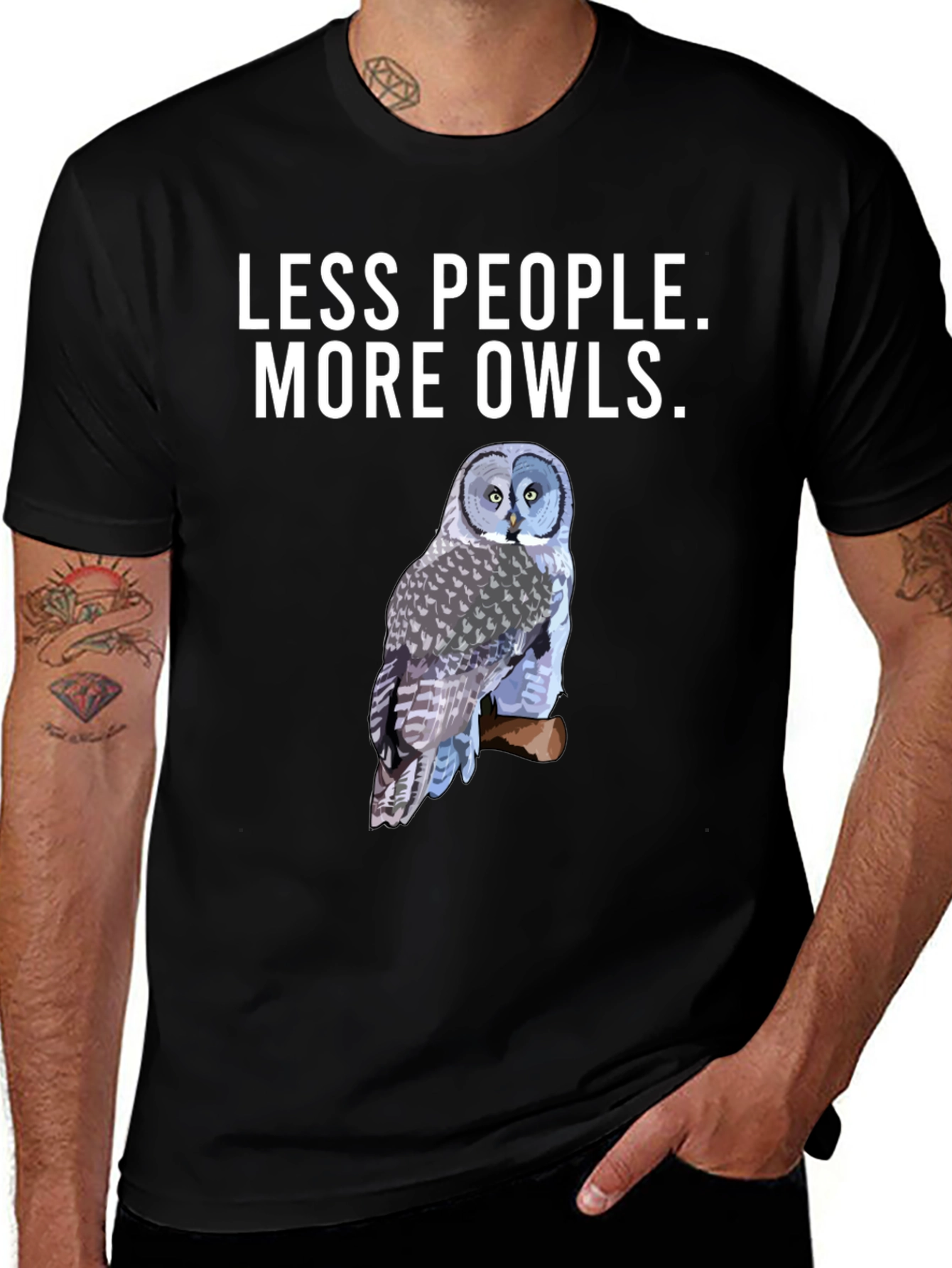 Less People More Owls T-Shirt