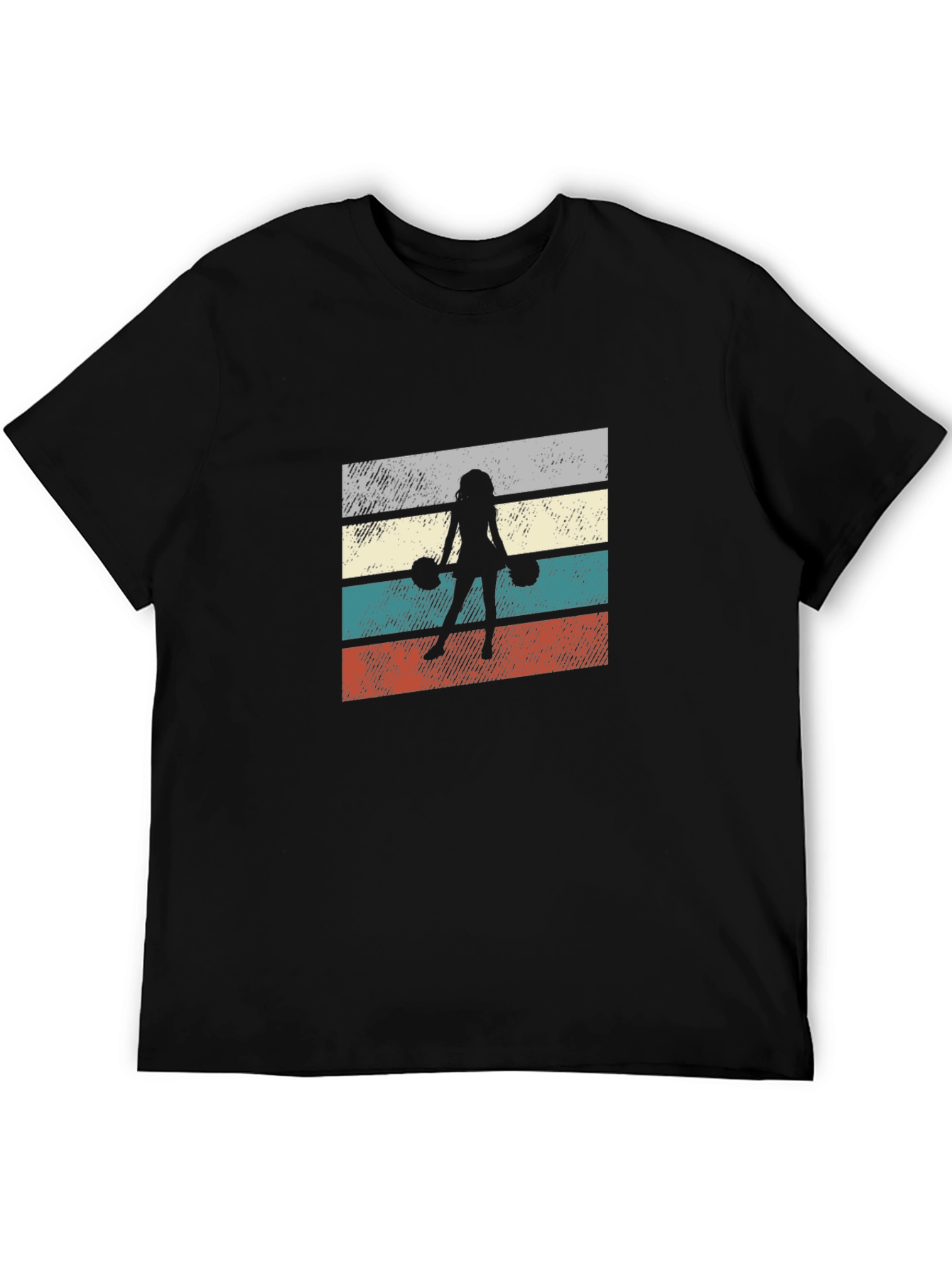 Vintage Style Female Bowler Graphic Tee - Black