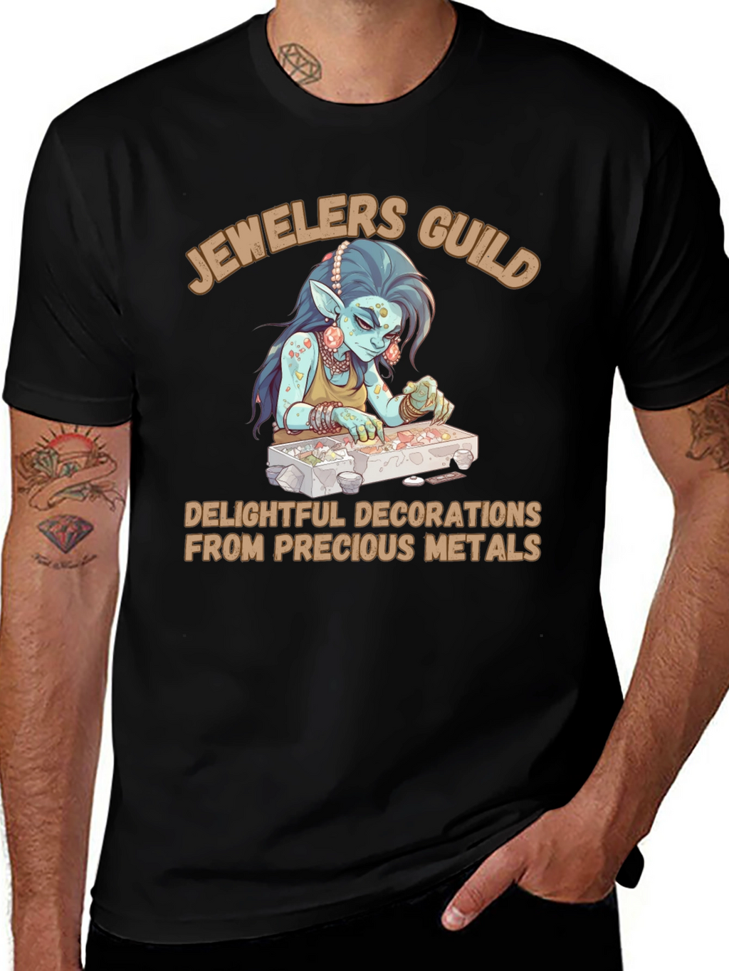Jewelers Guild T-Shirt - Precious Metals Design
