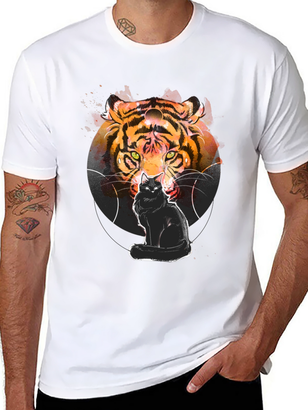 Tiger Cat Graphic T-Shirt