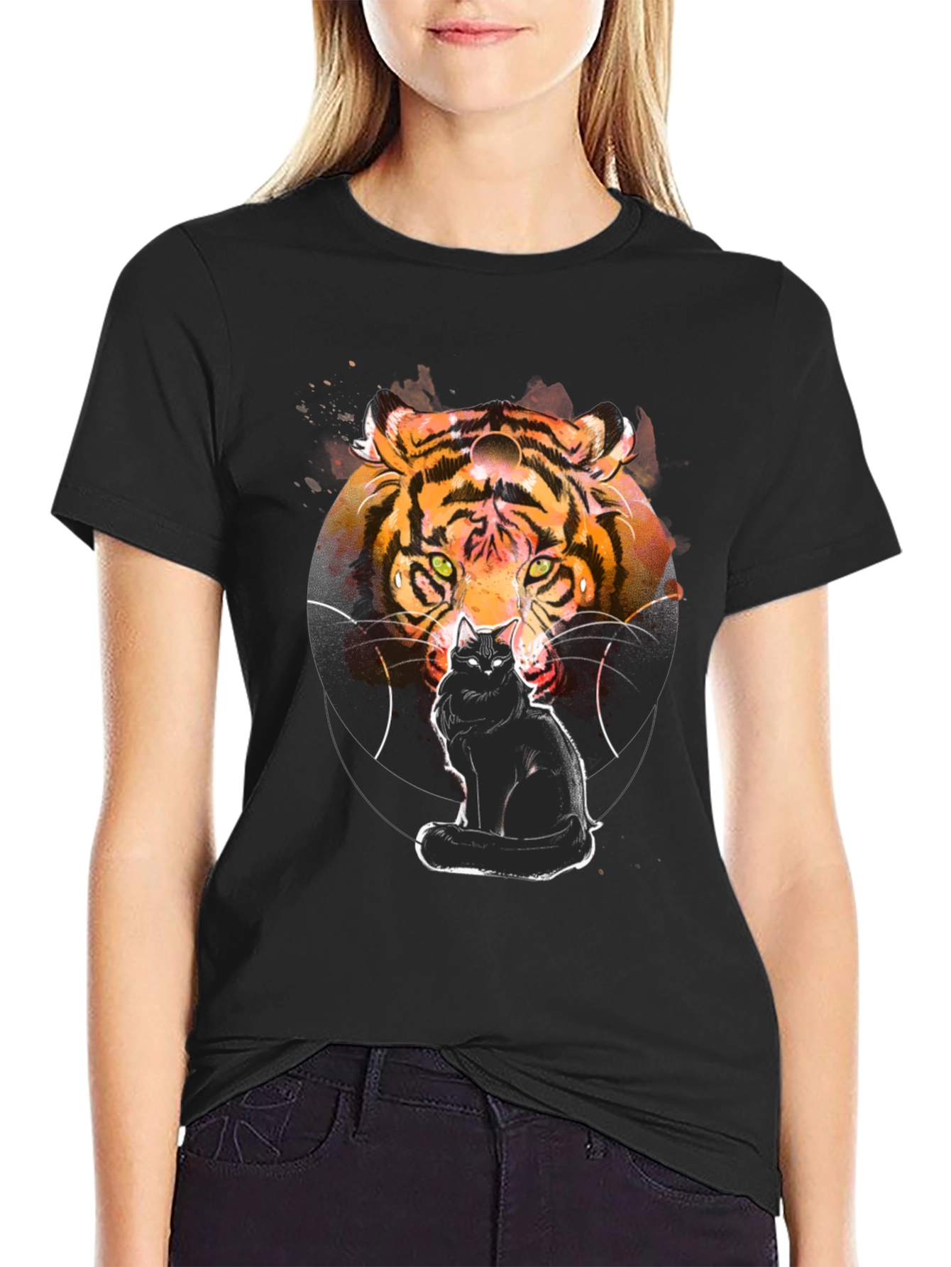 Tiger Cat Graphic T-Shirt