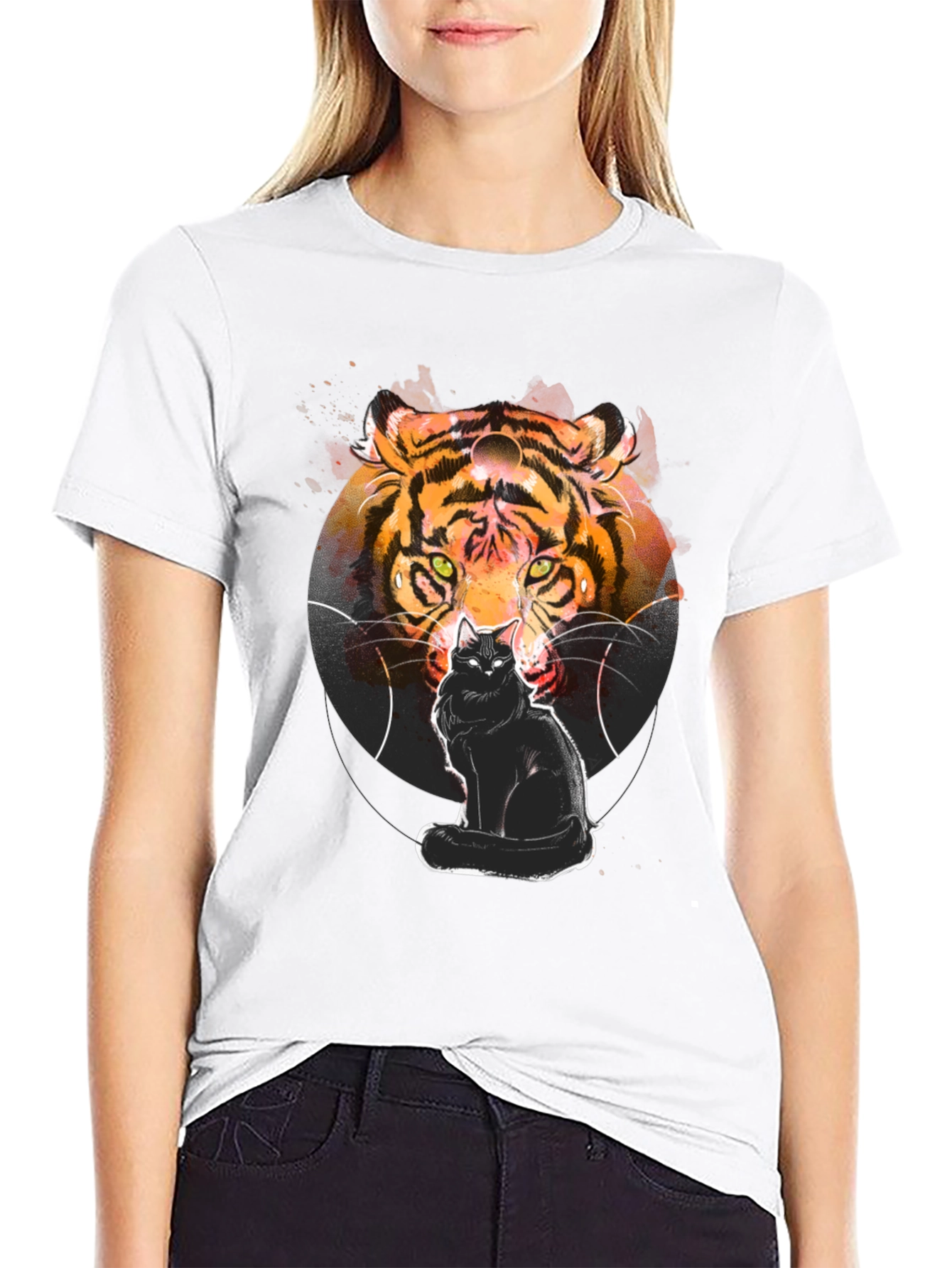 Tiger Cat Graphic T-Shirt
