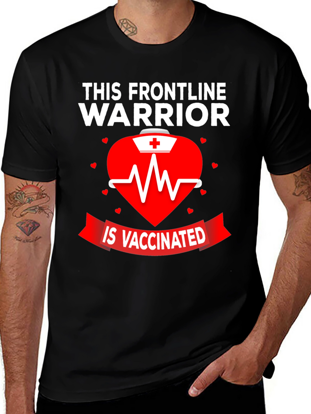 Frontline Warrior Vaccinated Graphic Tee