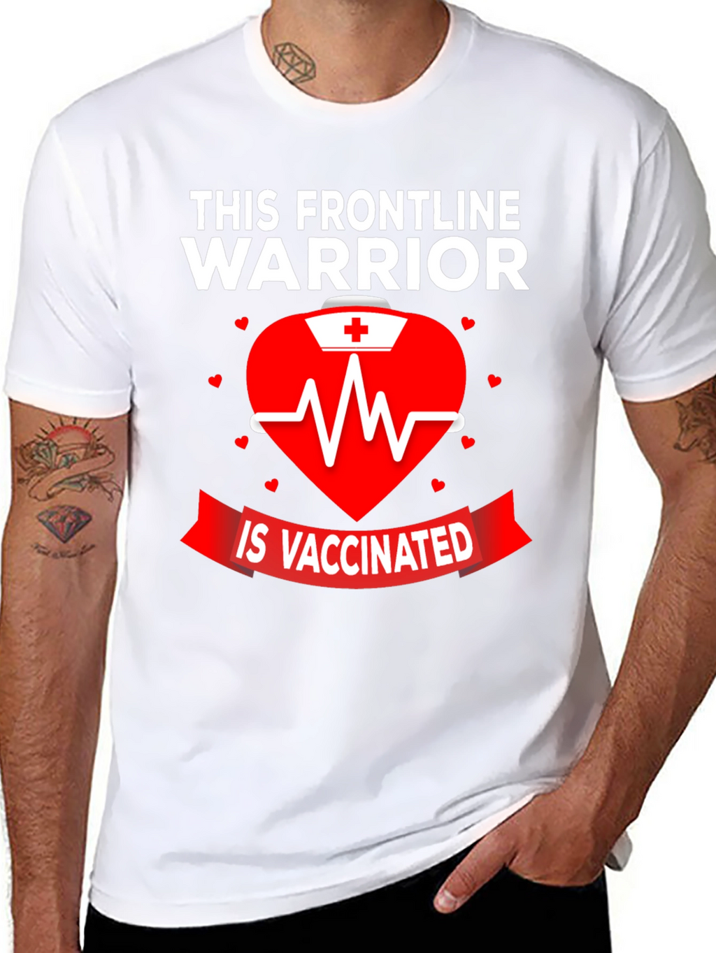 Frontline Warrior Vaccinated Graphic Tee