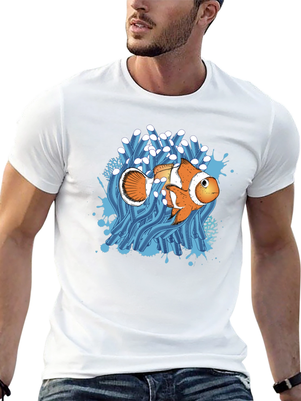 Clownfish Graphic Print T-Shirt
