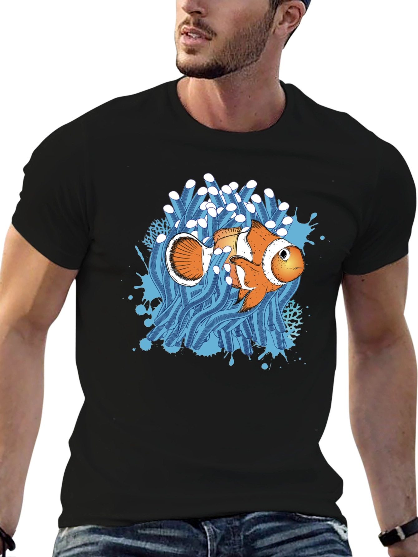 Clownfish Graphic Print T-Shirt