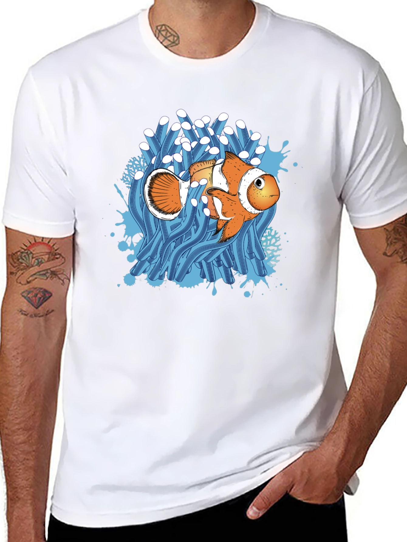Clownfish Graphic Print T-Shirt