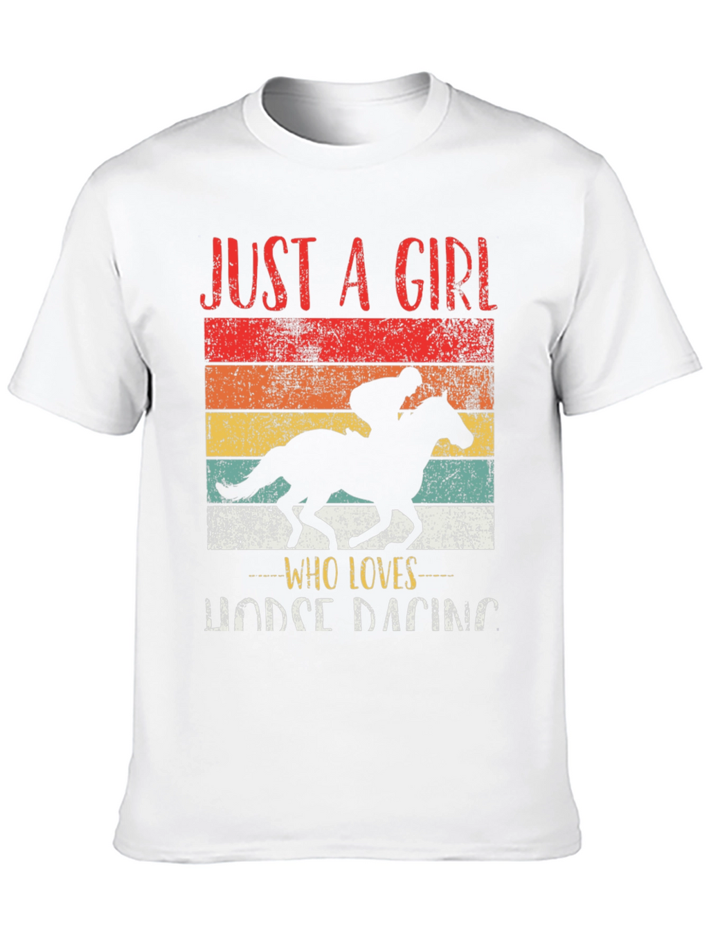Just a Girl Who Loves Horse Racing T-Shirt