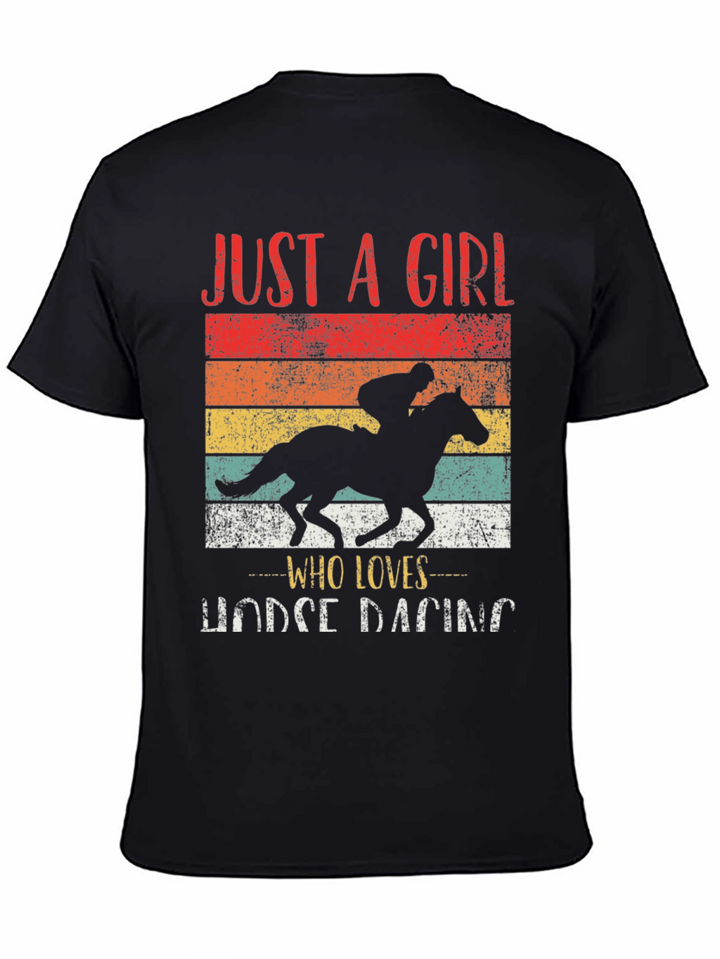 Just a Girl Who Loves Horse Racing T-Shirt