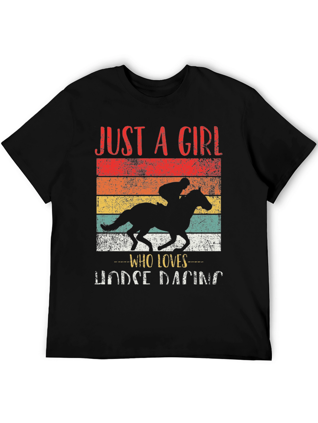 Just a Girl Who Loves Horse Racing T-Shirt