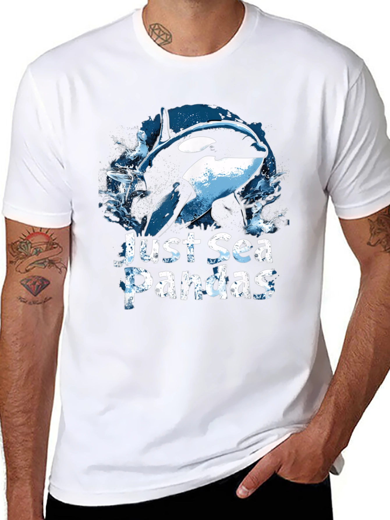 Just Sea Pandas Orca T-Shirt