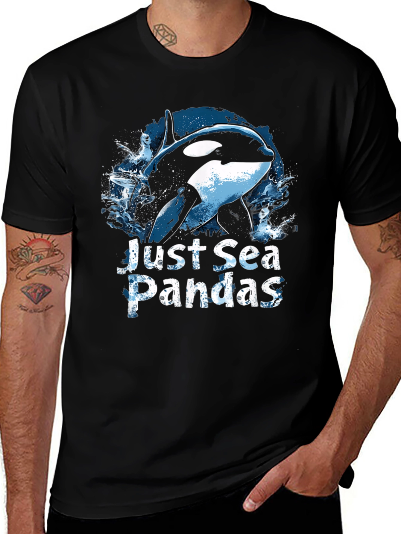 Just Sea Pandas Orca T-Shirt